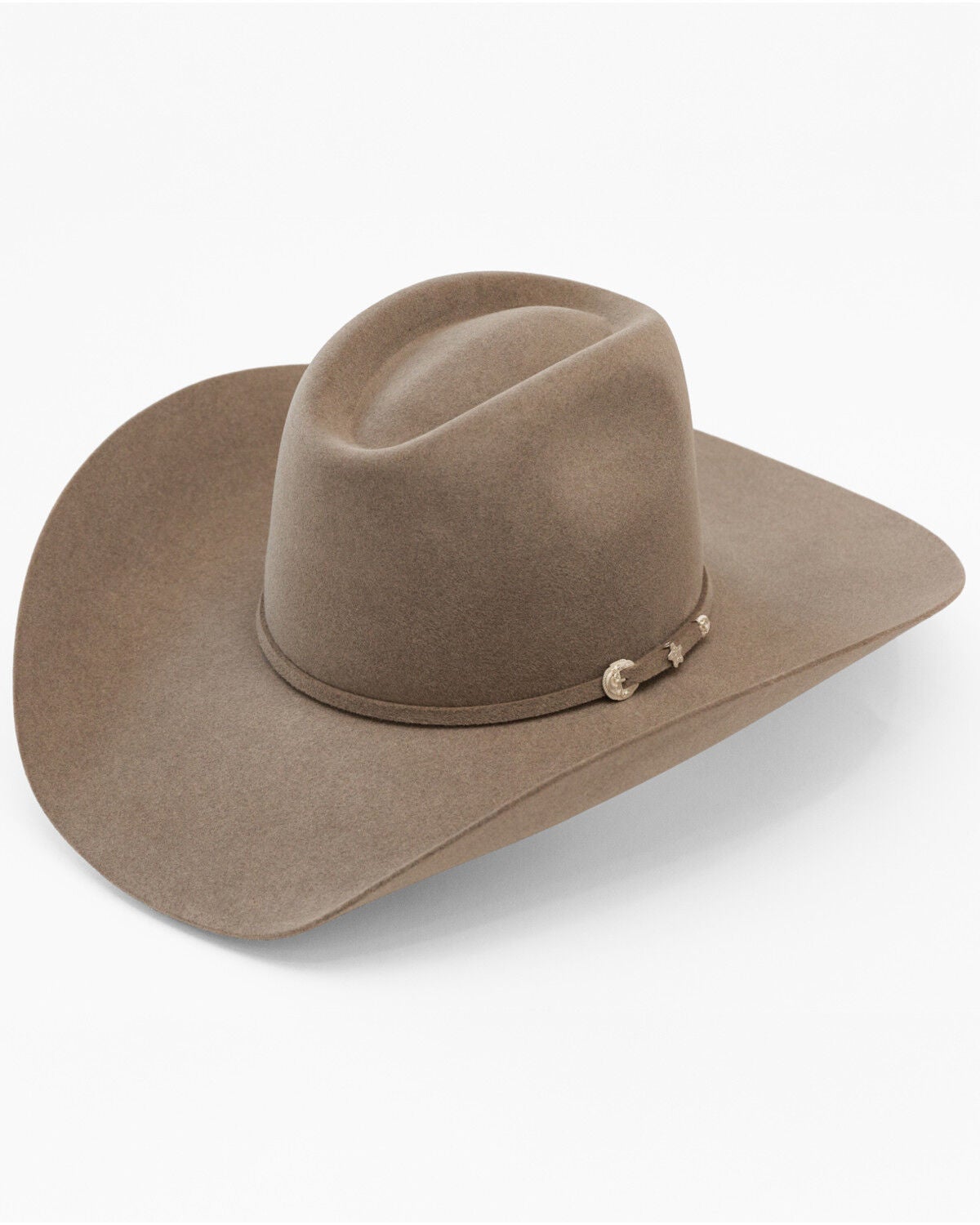Image #1 - Serratelli 8X Rocker Steiner Exclusive Felt Cowboy Hat, Stone, hi-res