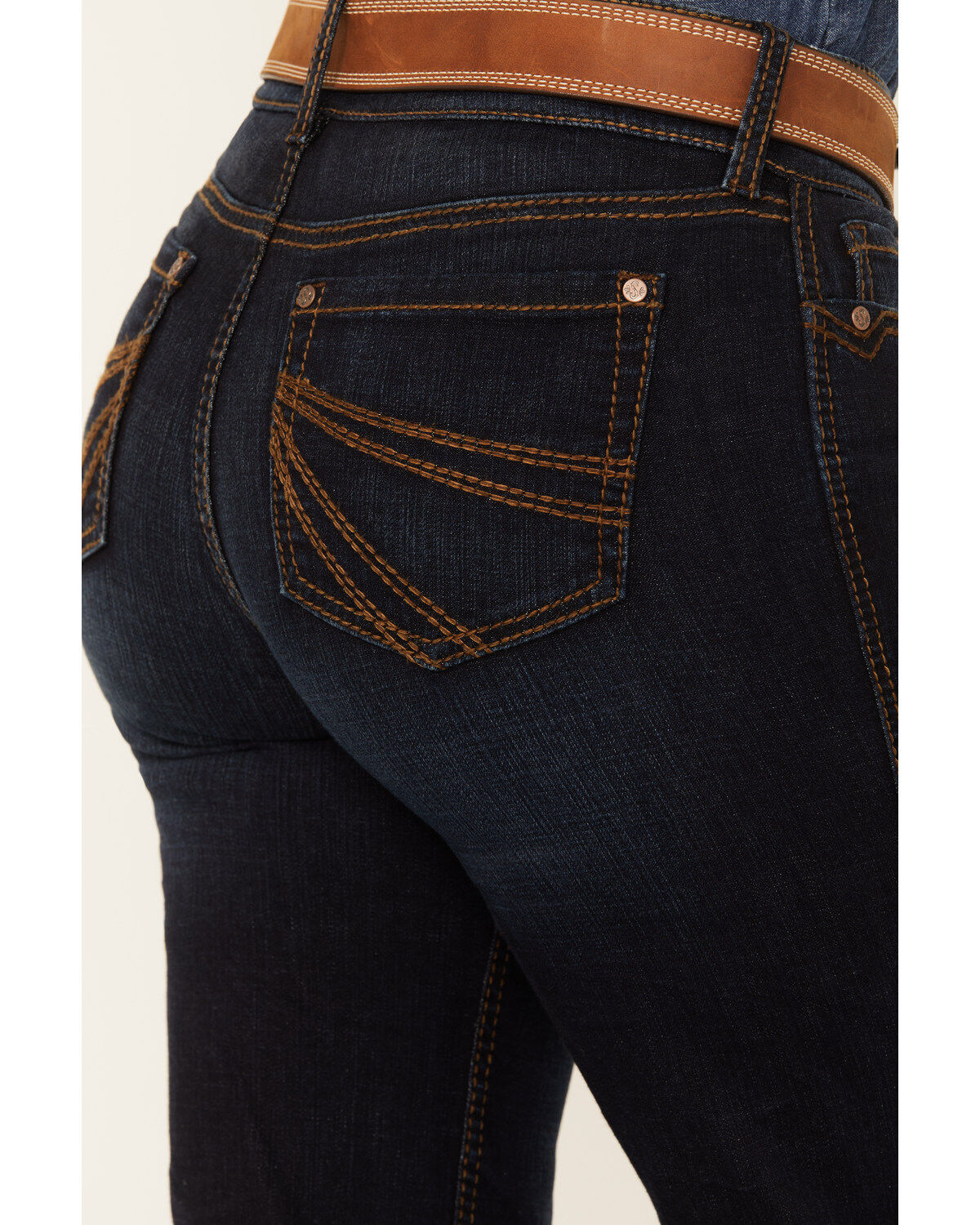 Product Name:  Shyanne Women's Pocatello Dakota Dark Wash Mid Rise Trouser Riding Jeans