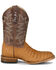 Image #2 - Justin Men's San Antone Exotic Caiman Western Boots - Broad Square Toe, Brown, hi-res