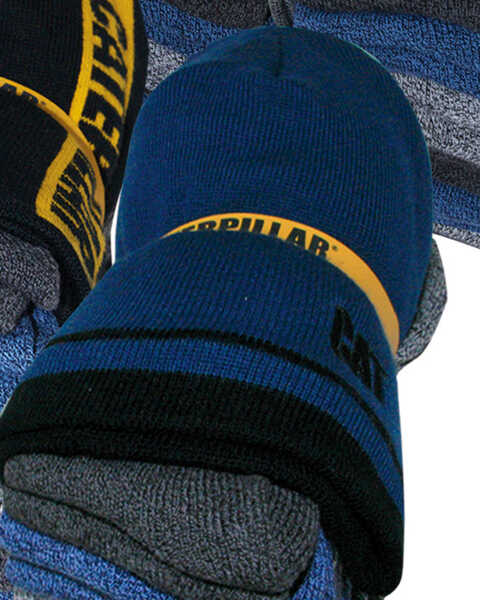 Caterpillar Men's Knit Sock and Beanie Bundle , Multi, hi-res