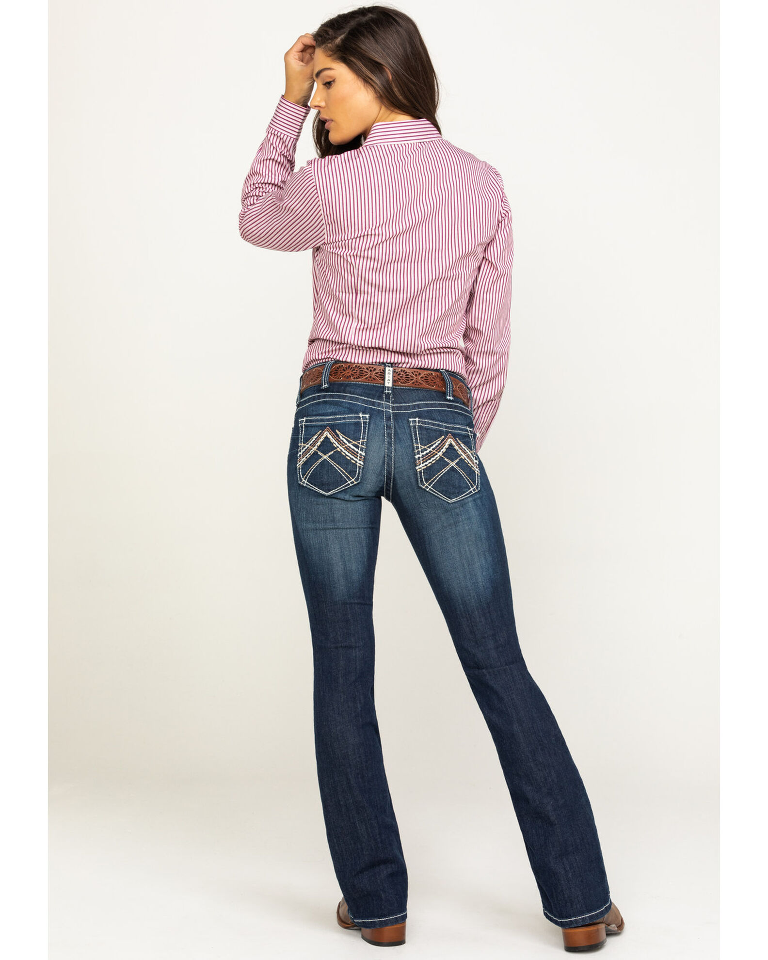 Product Name: Ariat Women's Rosy Whipstitch Boot Cut Jeans