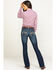 Image #1 - Ariat Women's Rosy Whipstitch Boot Cut Jeans, Blue, hi-res
