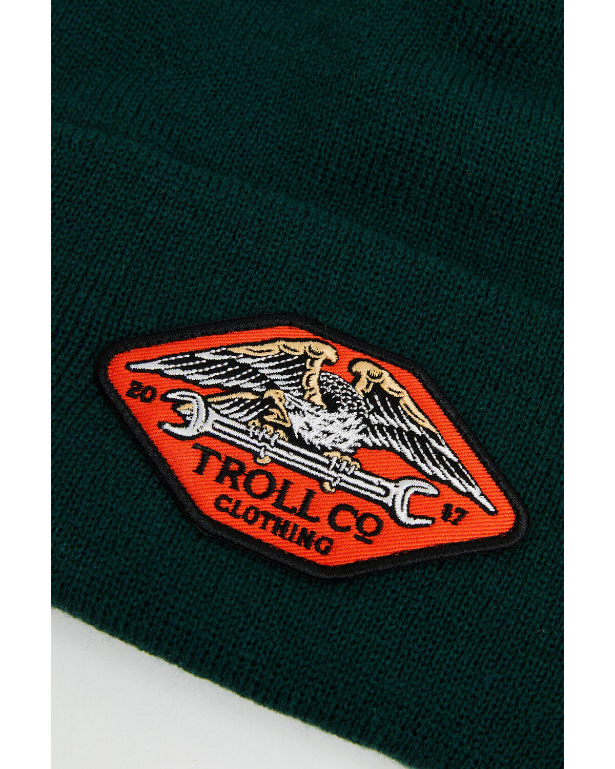 Image #2 - Troll Co Wing Spanner Beanie, Dark Green, hi-res