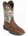 Image #1 - Brothers and Sons Men's Tychee Camo Flag Underlay Western Performance Boots - Broad Square Toe, Camouflage, hi-res