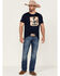 Image #2 - Cody James Men's Cactus Player Graphic Short Sleeve T-Shirt , Navy, hi-res