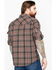 Image #2 - Outback Trading Co. Men's Plaid Print Laramie Perf. Long Sleeve Western Shirt, Olive, hi-res