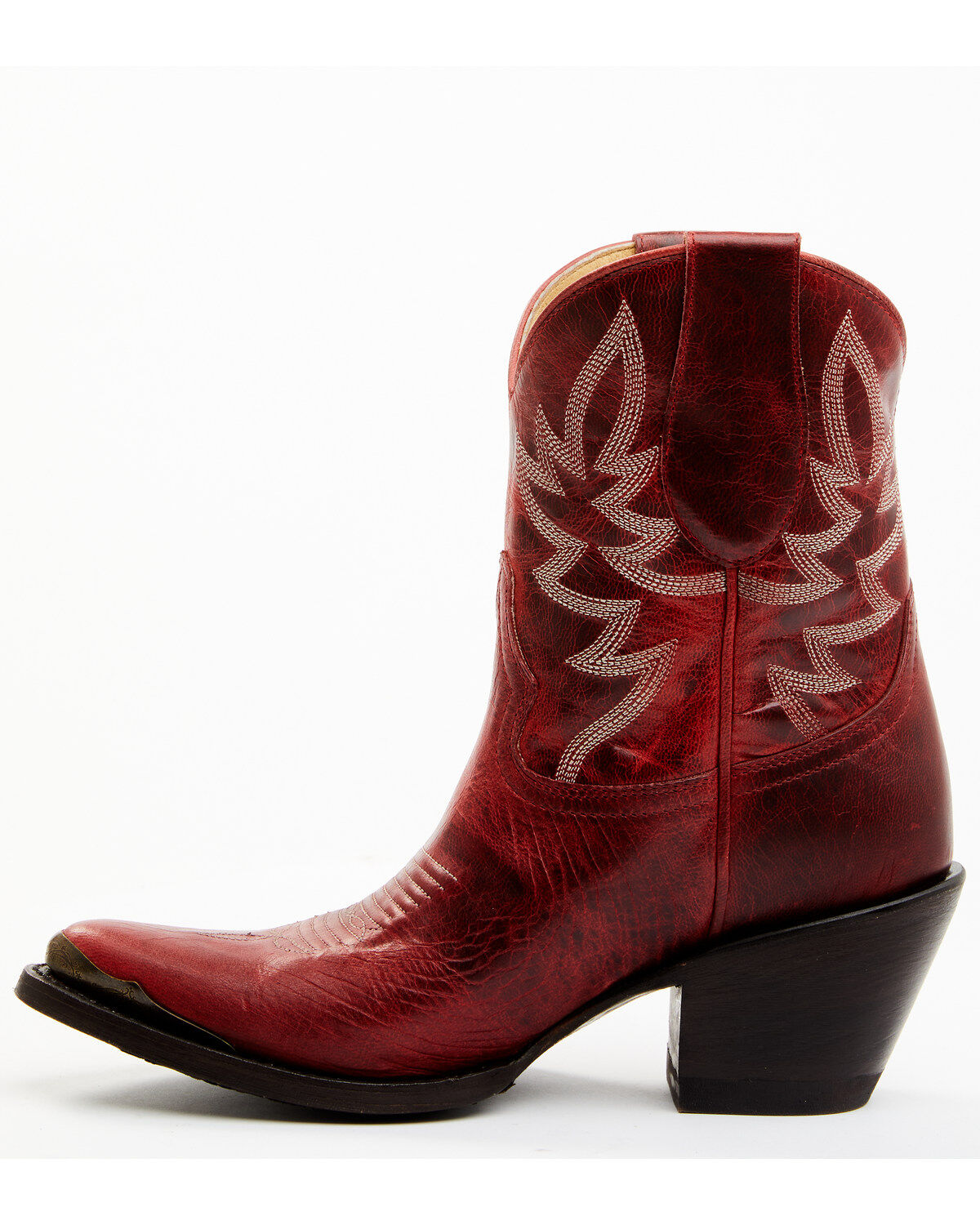 Image #3 - Idyllwind Women's Wheels Western Booties - Round Toe, Red, hi-res
