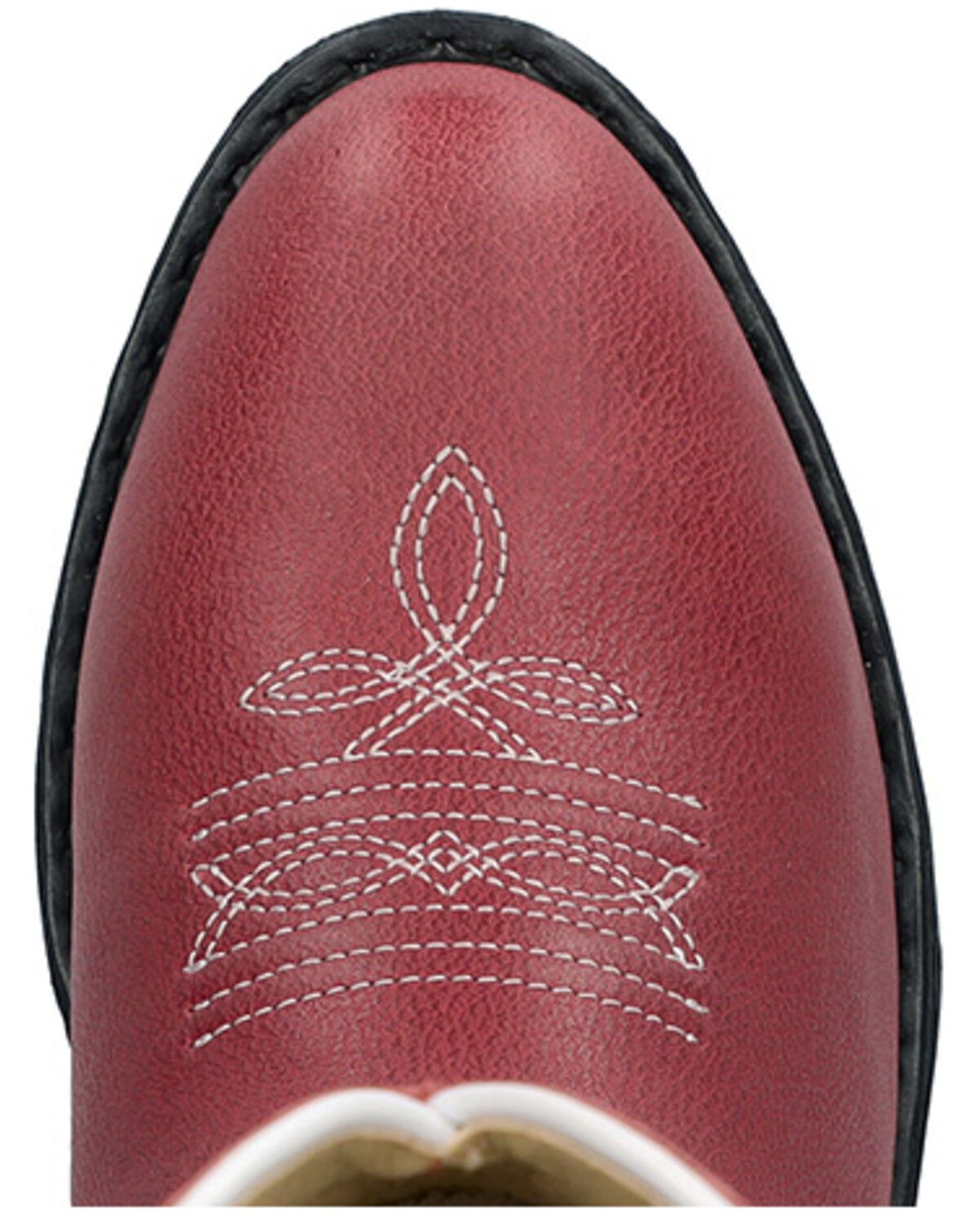 Image #6 - Smoky Mountain Girls' Denver Western Boots - Round Toe, Red, hi-res