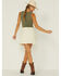 Very J Women's Ruffled Mini Skirt, Beige/khaki, hi-res