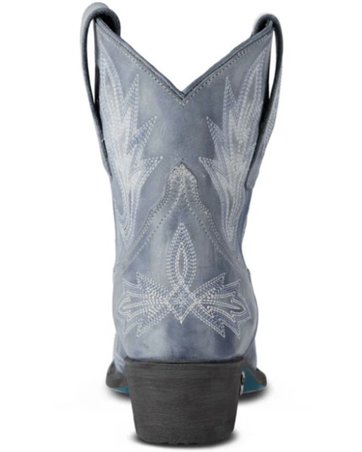 Image #5 - Lane Women's Lexington Western Booties - Snip Toe, Blue, hi-res
