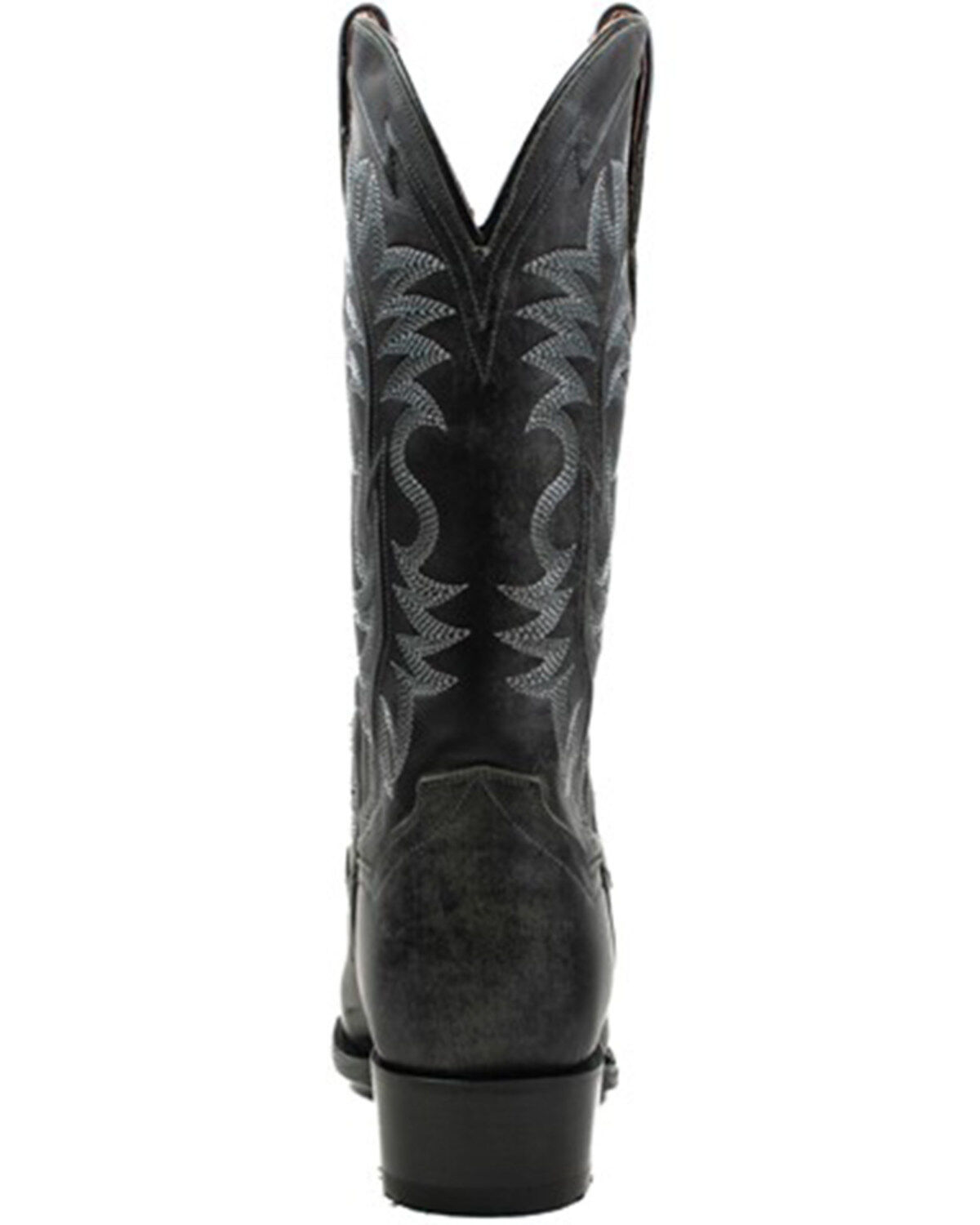 Image #5 - Dan Post Men's 13" Elko Distressed Western Boots - Round Toe, Black, hi-res