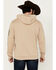 Image #4 - Wrangler Men's Logo Sleeve Hooded Sweatshirt, Beige, hi-res