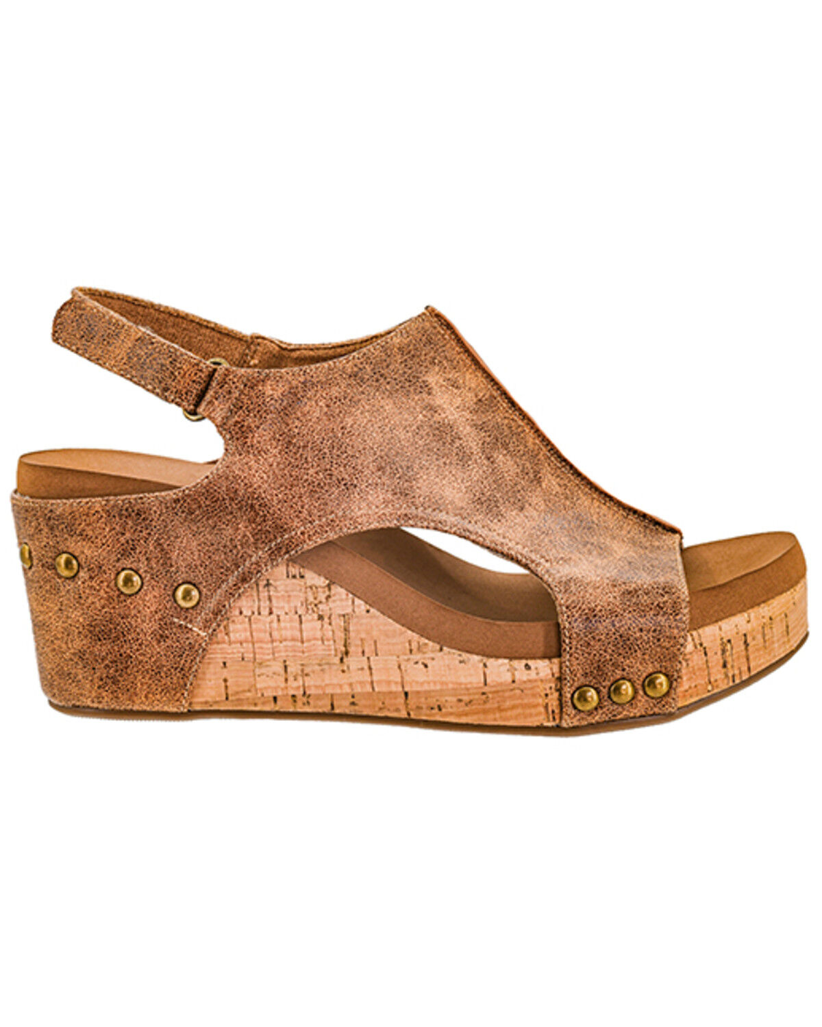 Image #2 - Corkys Women's Carley Sandals, Cognac, hi-res