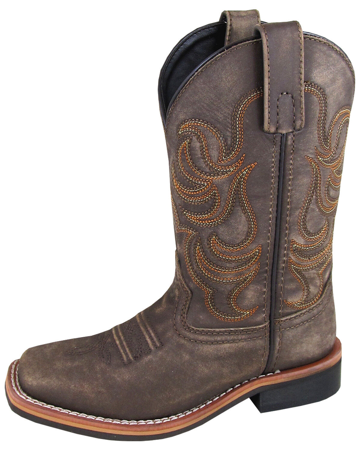 Image #1 - Smoky Mountain Boys' Leroy Western Boots - Broad Square Toe, , hi-res