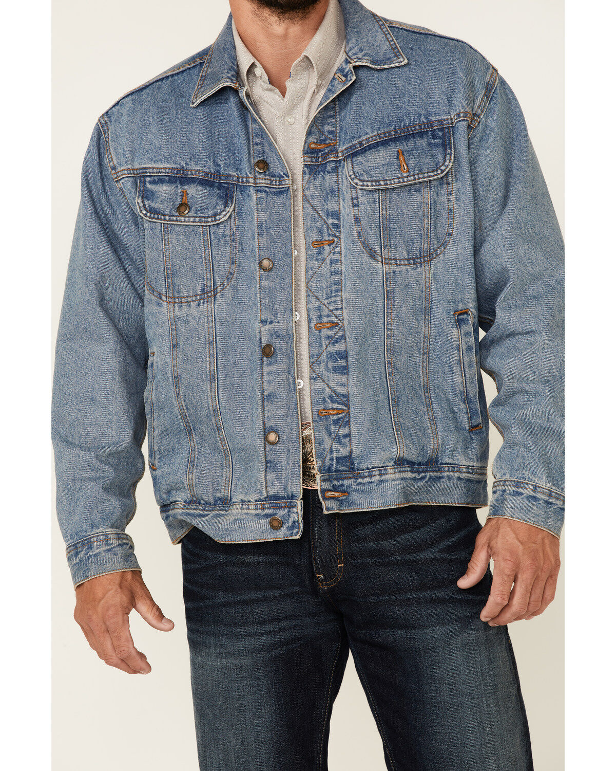 Image #3 - Wrangler Rugged Wear Denim Jacket, Vintage, hi-res