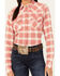 Image #3 - Shyanne Women's Dogwood Dobby Plaid Print Long Sleeve Snap Flannel Shirt, , hi-res