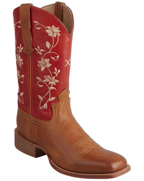 Image #1 - Twisted X Women's Floral Rancher Western Boots - Square Toe, , hi-res