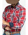 Image #4 - Rock 47 By Wrangler Large Red Plaid Embroidered Long Sleeve Western Shirt , , hi-res