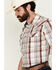 Image #2 - Cody James Men's Festive Plaid Print Short Sleeve Snap Western Shirt, , hi-res
