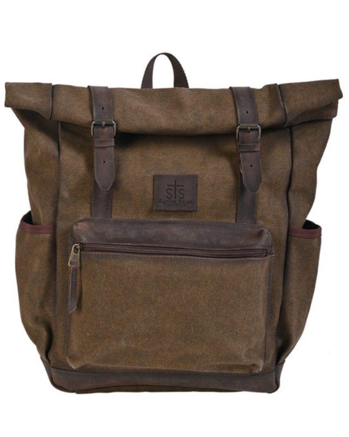 STS Ranchwear By Carroll Trailblazer Jeremiah Roll Backpack, Brown, hi-res