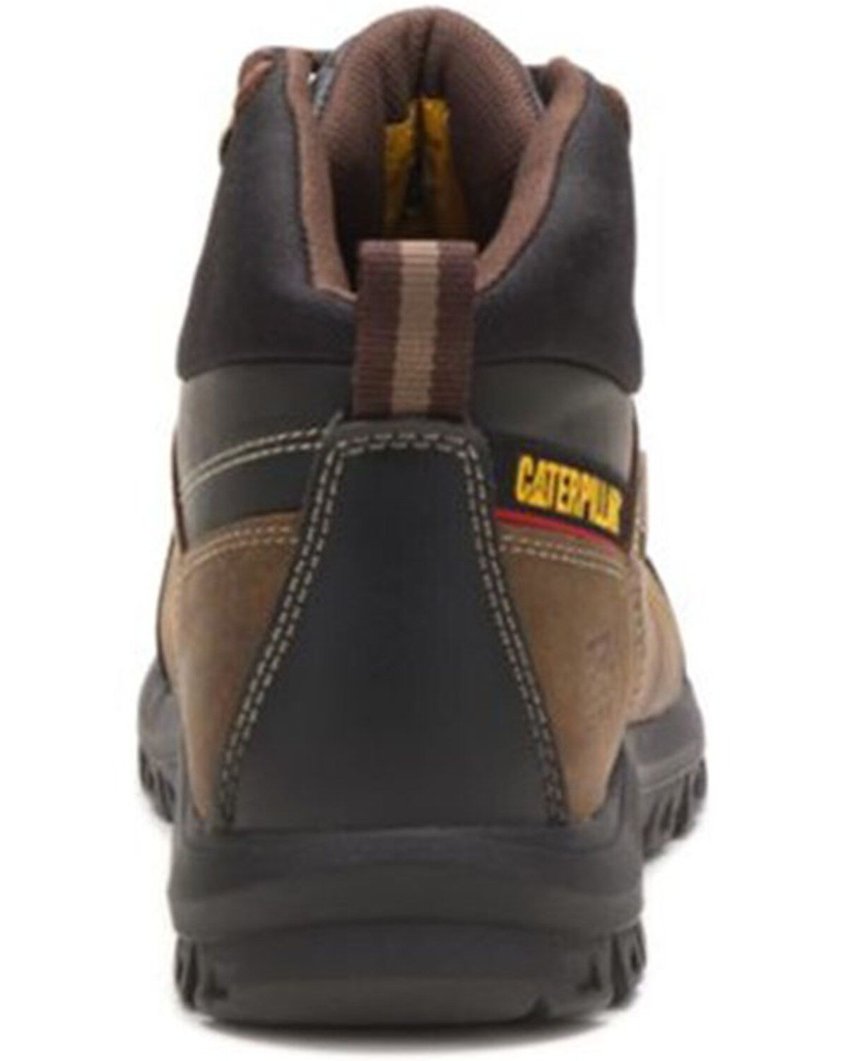 Image #4 - CAT Men's Threshold Waterproof Work Boots - Steel Toe, Brown, hi-res