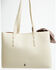 Image #2 - Justin Women's Paisley Print Scarf Tote Bag, Cream, hi-res