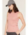 Image #2 - Carhartt Women's Tencel Series Solid Fitted Ribbed Work Tank Top, Rose, hi-res