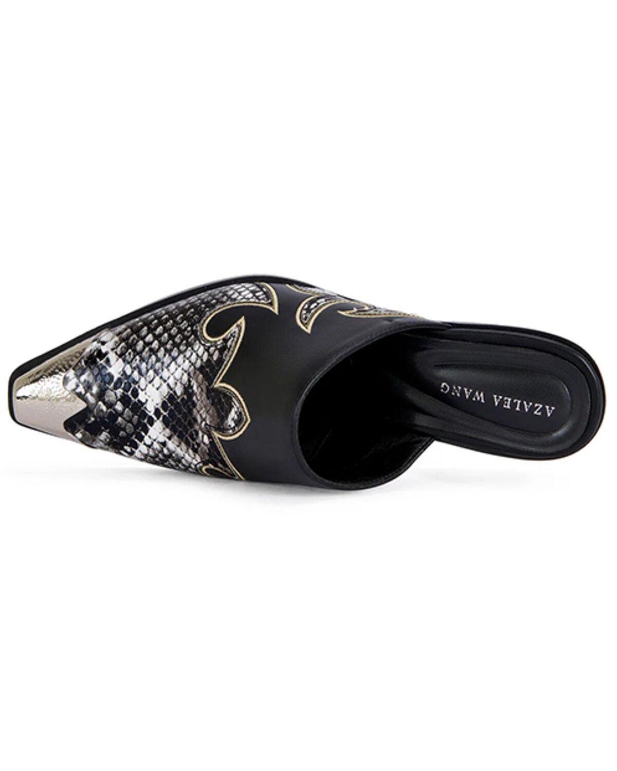 Image #4 - Azalea Wang Women's Cecily Western Mules, Black, hi-res