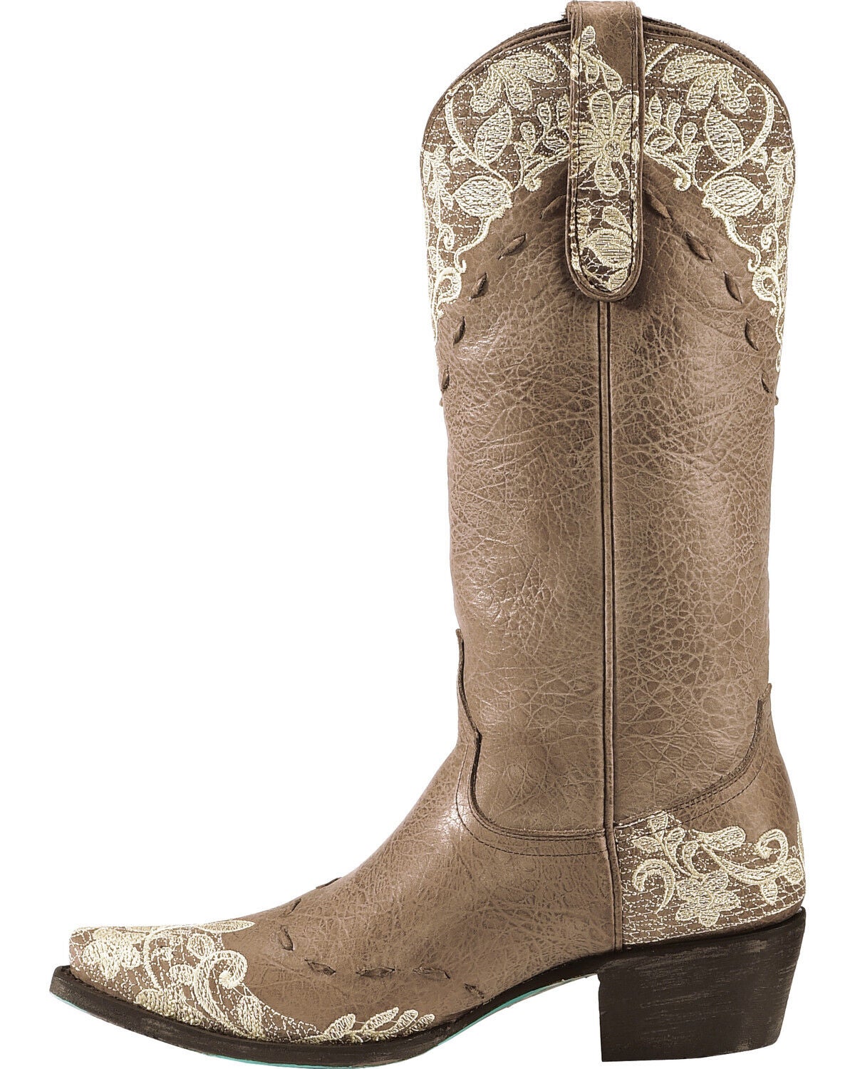 white lace cowgirl boots