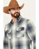 Image #2 - Pendleton Men's Beach Shack Plaid Print Long Sleeve Button Down Western Shirt, Green, hi-res