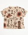 Image #3 - Shyanne Girls' Western Cutie Printed Short Sleeve Graphic Tee, Khaki, hi-res