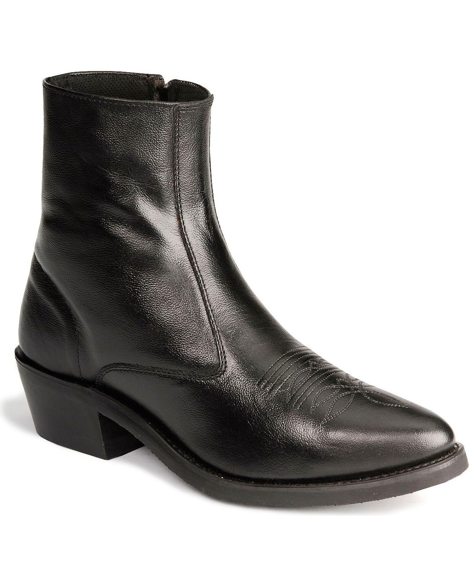 Old west zipper western ankle boots online