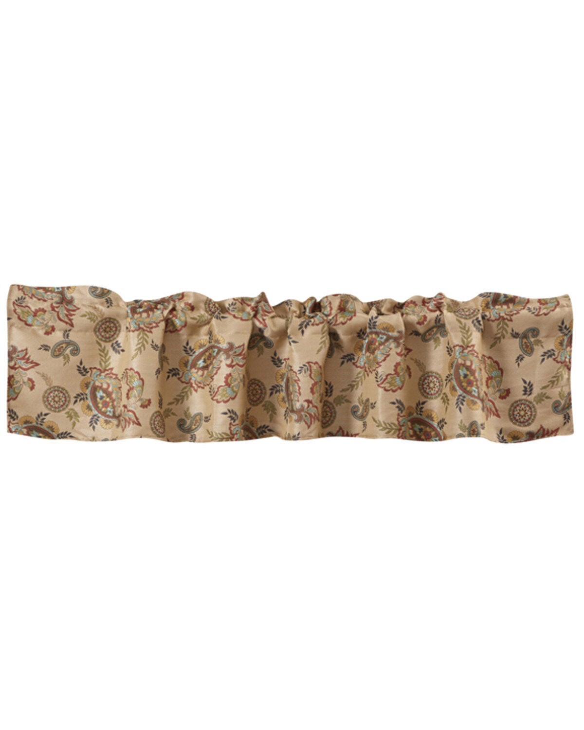 HiEnd Accents Tammy Paisley Kitchen Valance, Multi, hi-res