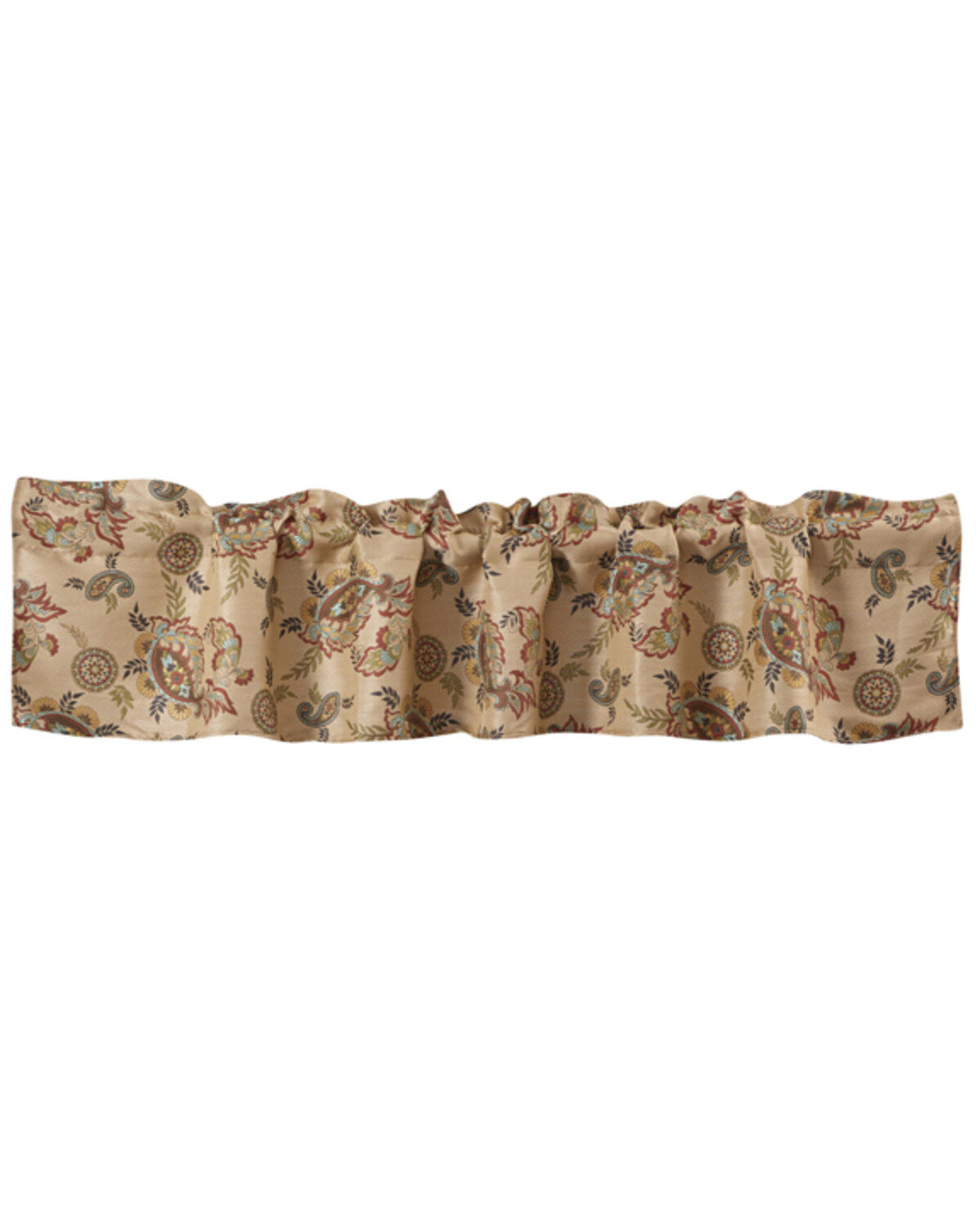 Image #1 - HiEnd Accents Tammy Paisley Kitchen Valance, Multi, hi-res