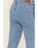 Image #4 - Shyanne Girls' Seraphina Medium Wash Blocked Flare Comfort Stretch Denim Jeans, Medium Wash, hi-res