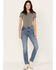 Image #1 - Levi's Women's Medium Wash 501 Worn In Jeans, Medium Wash, hi-res