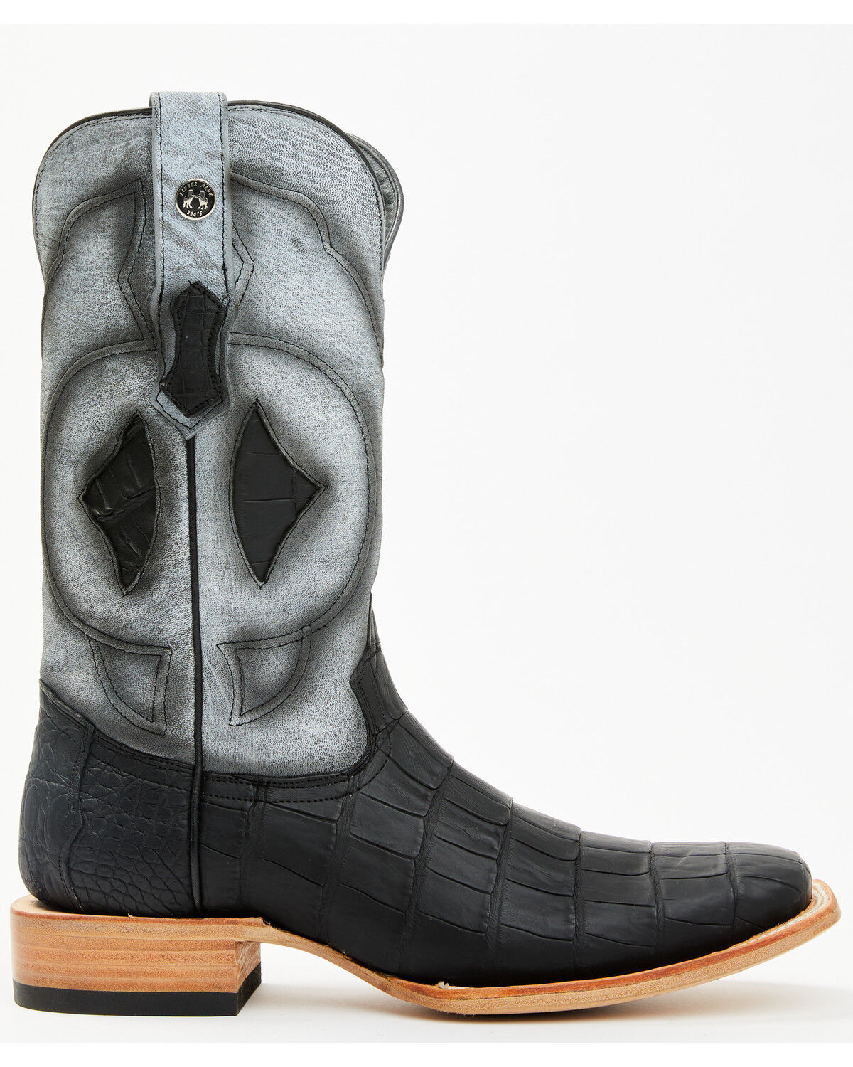 Product Name:  Tanner Mark Men's Exotic Caiman Belly Tall Western Boots - Broad Square Toe