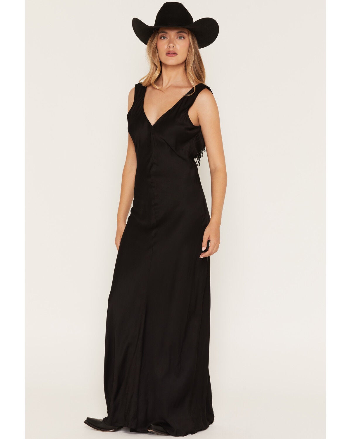 Sendero Provisions Women's Romy Slip Maxi Dress, Black, hi-res