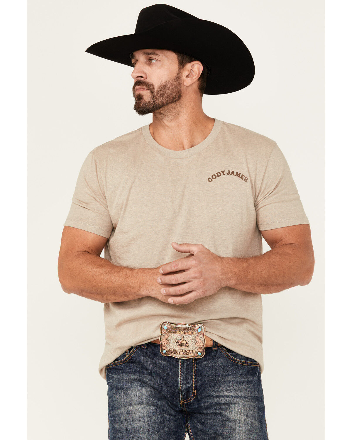 Image #2 - Cody James Men's No Complaints Short Sleeve Graphic T-Shirt, Tan, hi-res