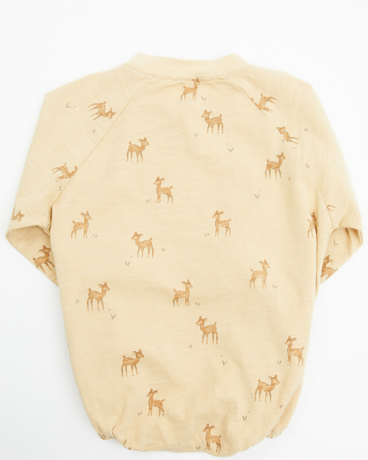 Image #3 - Rylee & Cru Infant Girls' Deer Print Long Sleeve Crew Neck Onesie, Cream, hi-res