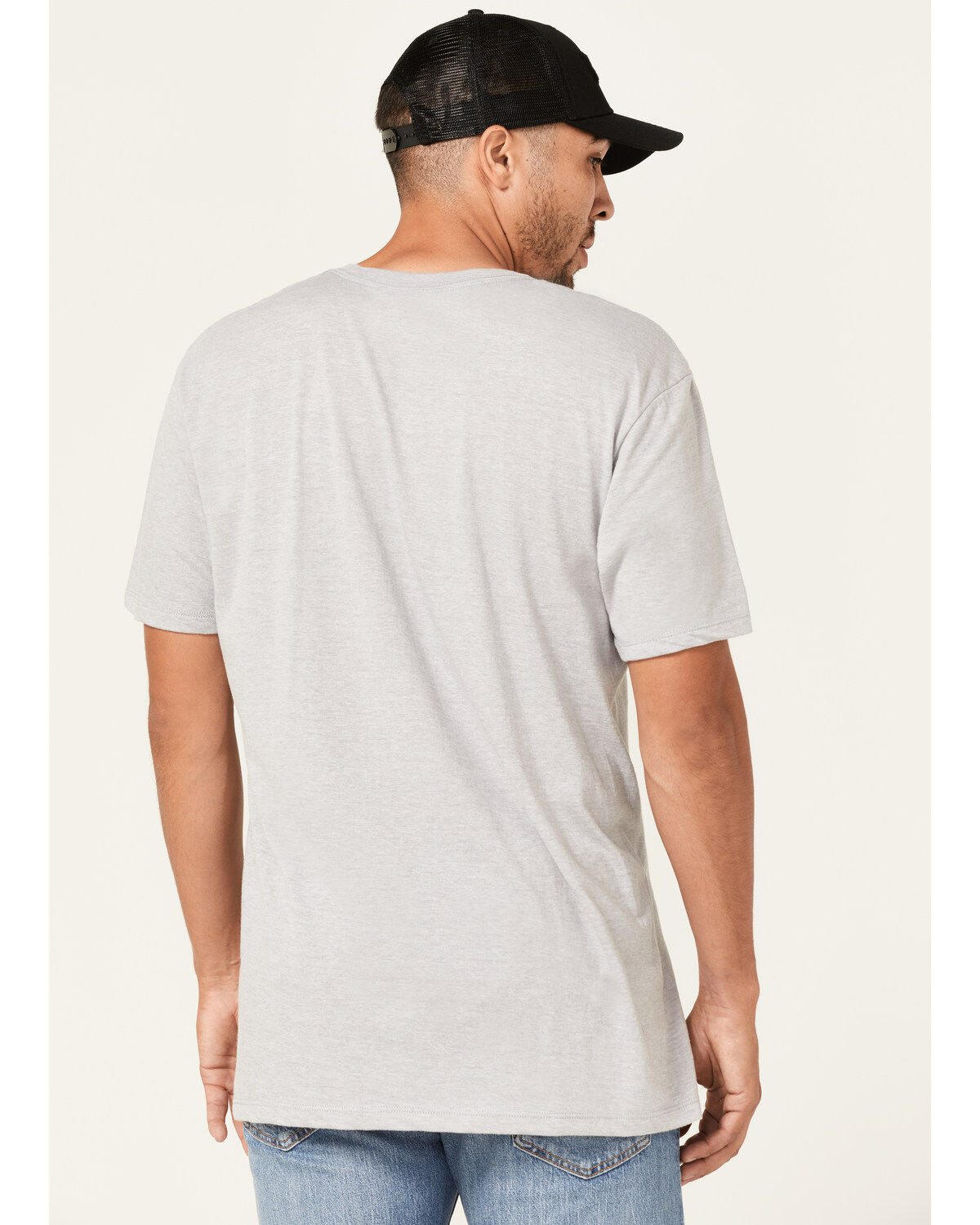 Image #4 - Moonshine Spirit Men's Simple Skully Graphic T-Shirt, Light Grey, hi-res