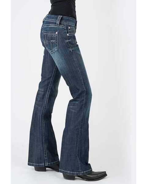 Image #3 - Stetson Women's 816 Dark Wash Deco Bootcut Jeans , , hi-res