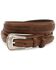 Nocona Men's Leather Ranger Belt - Reg & Big, Brown, hi-res