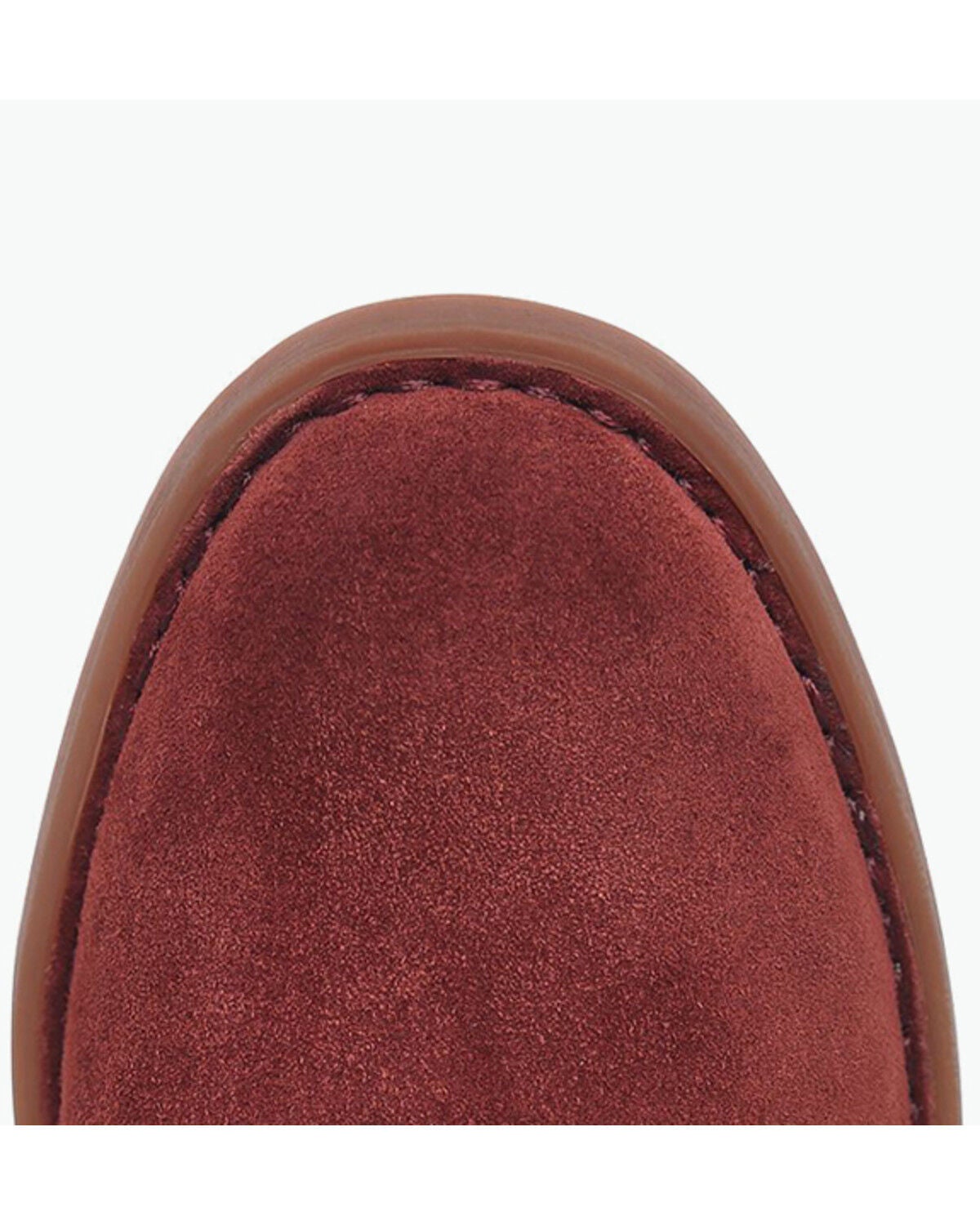 Image #6 - Born Women's Reis Western Booties - Round Toe, Dark Red, hi-res