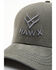 Hawx Men's Gray Embroidered Logo Solid-Back Ball Cap , Grey, hi-res