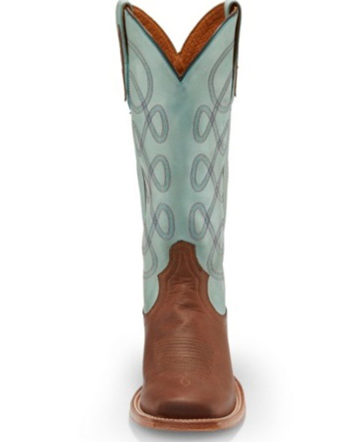 Image #2 - Tony Lama Women's Naomi Sky Blue Western Boots - Square Toe, , hi-res
