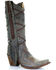 Image #1 - Corral Women's Braided Fringe Western Boots - Snip Toe, , hi-res