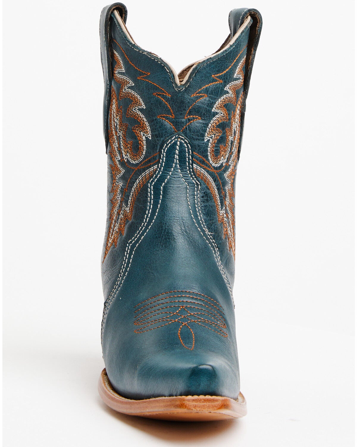 Image #4 - Circle G Women's Triad Ankle Western Boots - Snip Toe, Navy, hi-res
