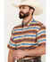 Ariat Men's VentTEK Outbound Print Classic Fit Short Sleeve Shirt, Tan, hi-res