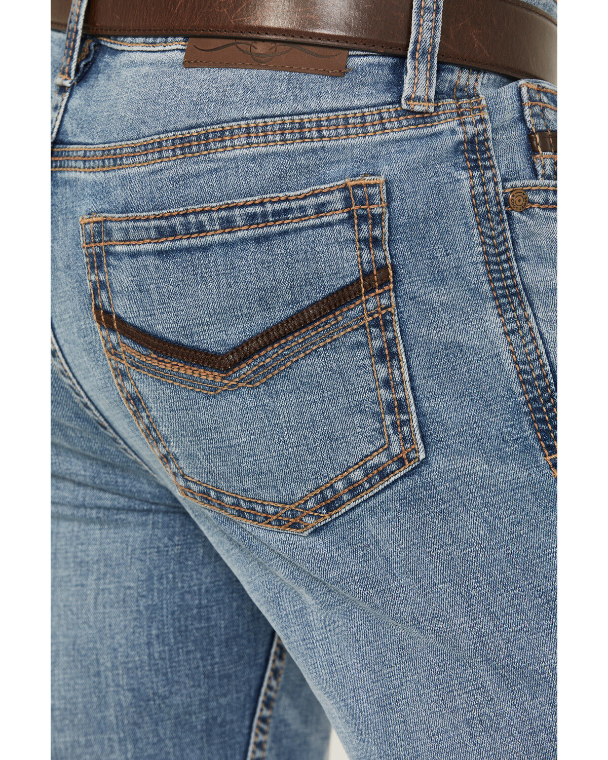 Image #4 - Cody James Men's Highland Light Wash Slim Bootcut Stretch Denim Jeans, Light Wash, hi-res
